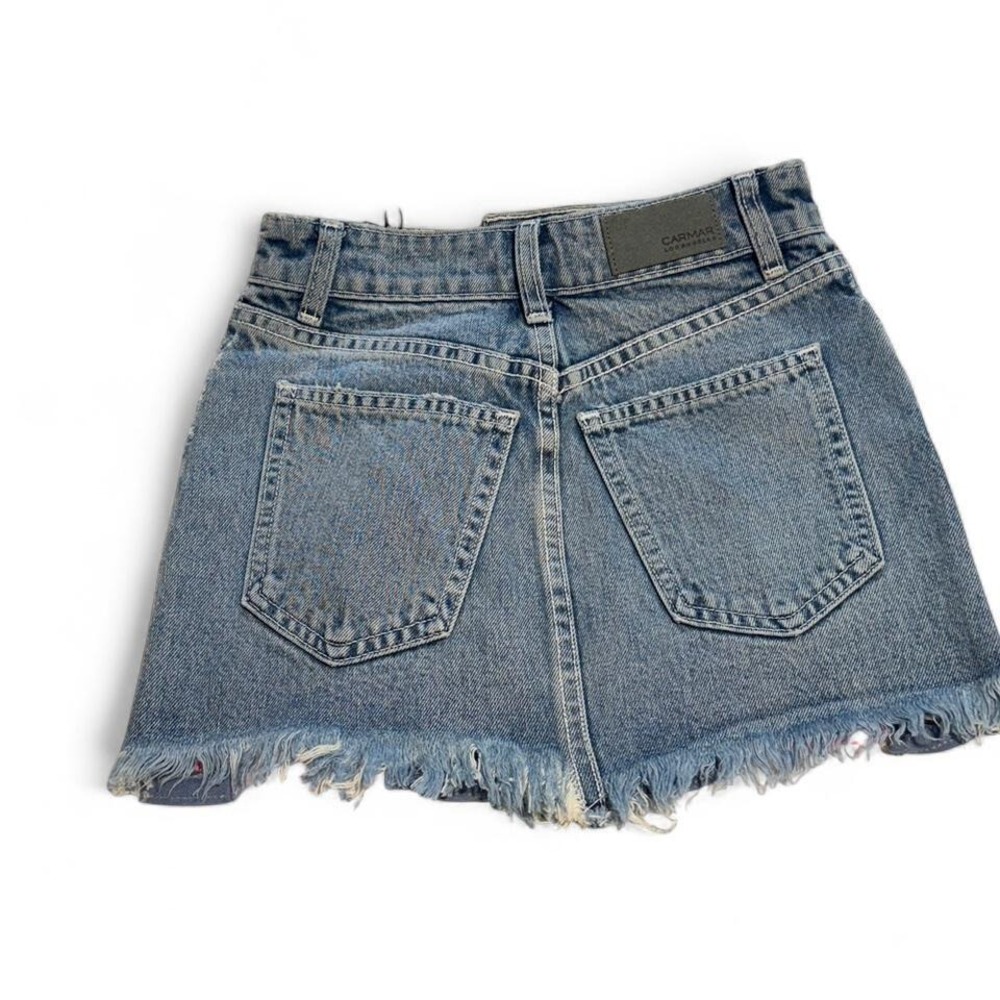 Carmar Colin Denim Micro Mini Skirt NWT Size 23 - Picture 3 of 8